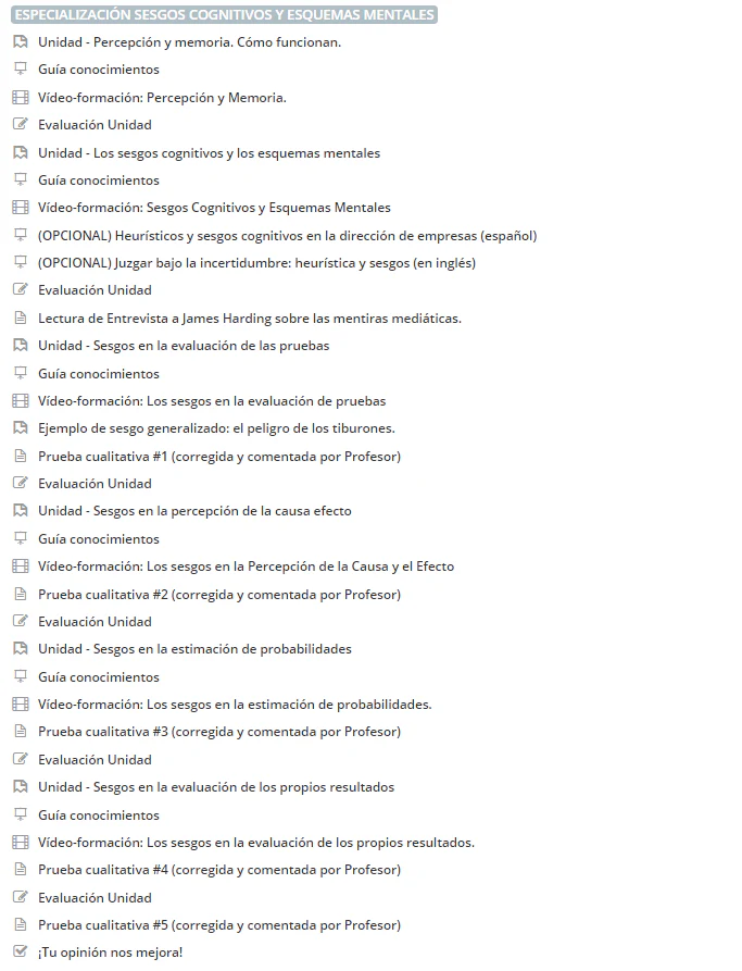 Curso de Analista de Inteligencia (Especialización Sesgos Cognitivos y Esquemas mentales) - Image 19