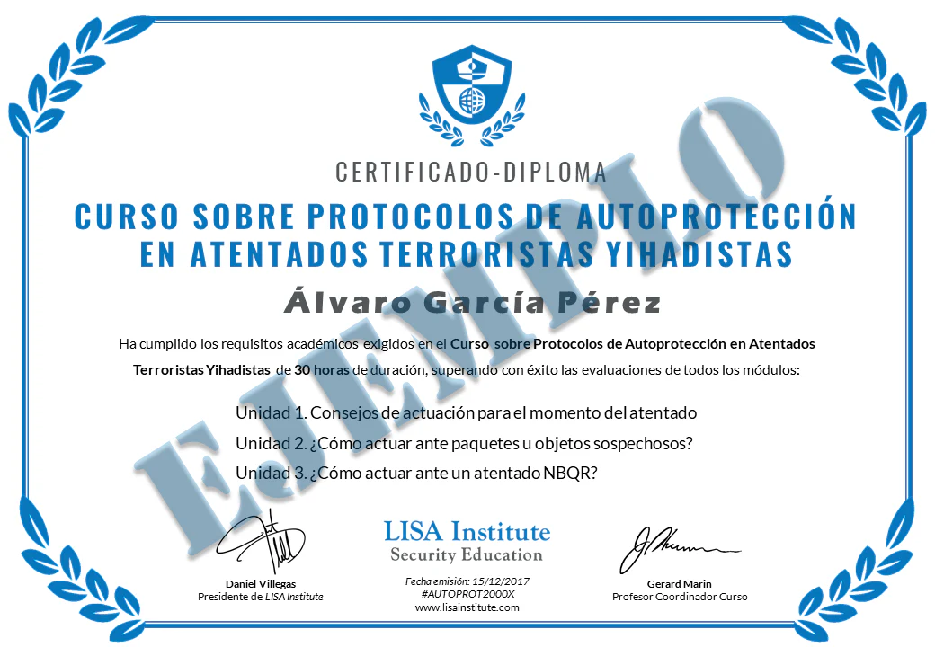 Curso sobre Protocolos de Autoprotección en Atentados Terroristas Yihadistas - Image 13
