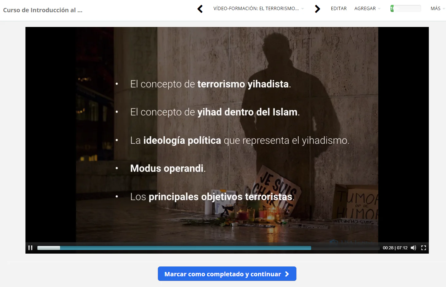 Curso sobre Protocolos de Autoprotección en Atentados Terroristas Yihadistas - Image 3